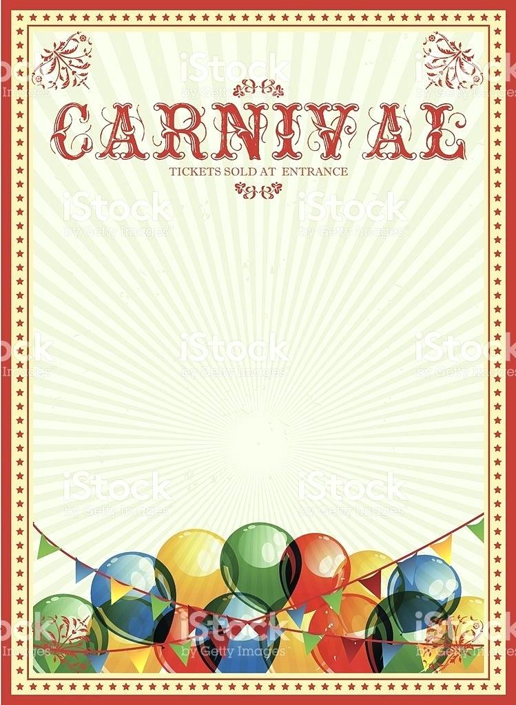 749x1024 Carnival Template Vintage Circus Poster Vector Illustration Free