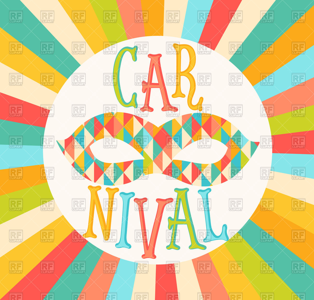 1200x1149 Carnival Funfair Typographical Design Poster Vector Image