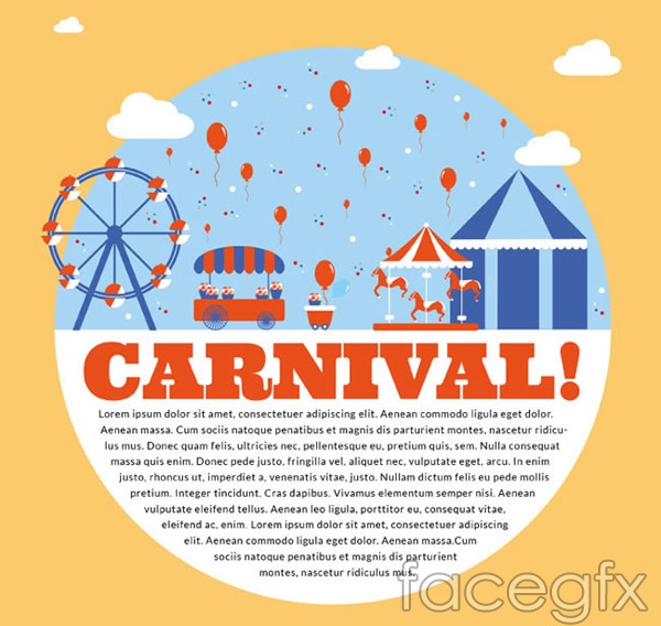 600x568 Children's Carnival Poster Vector Over Millions Vectors, Stock