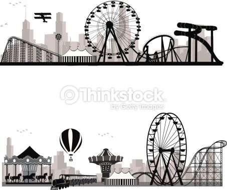 453x379 Carnival Skyline Vector