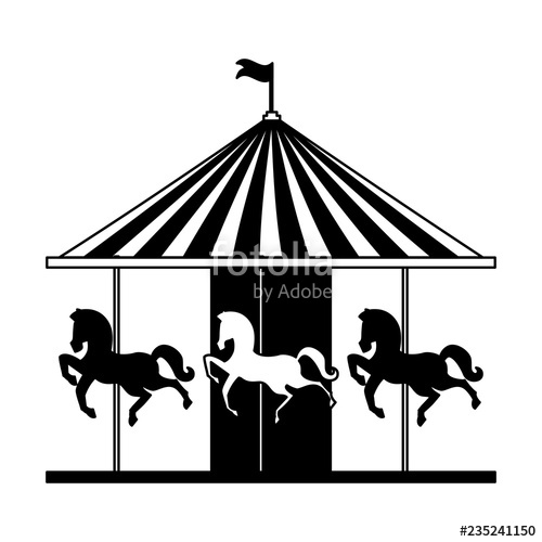 500x500 Carousel Circus Carnival Stock Image And Royalty Free Vector