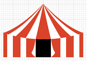 Illustrator Tutorial Circus Tent 350x246 Illustrator Tutorial Circus Tent