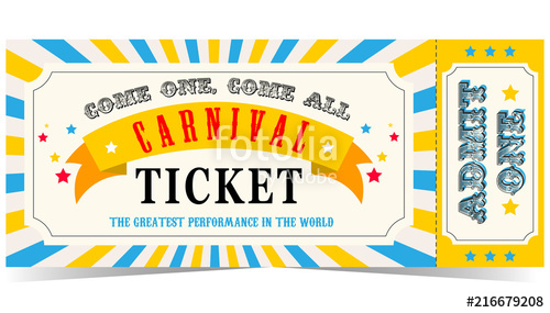 500x285 Carnival Ticket Stock Image And Royalty Free Vector