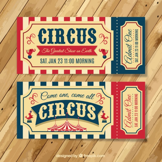 626x626 Circus Ticket Vectors, Photos And Free Download