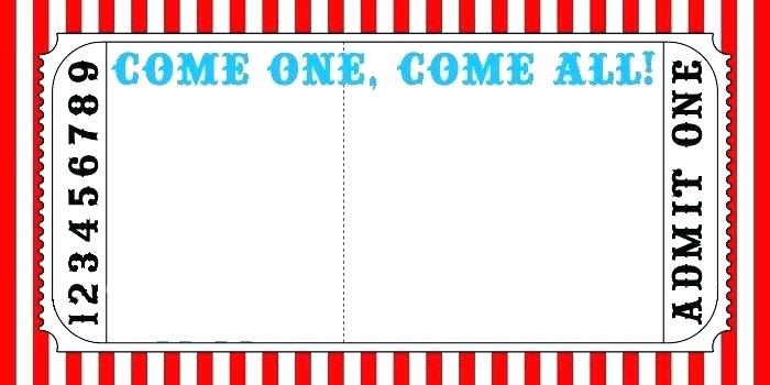 700x350 Carnival Invitation Templates Event Ticket Template Word Blank
