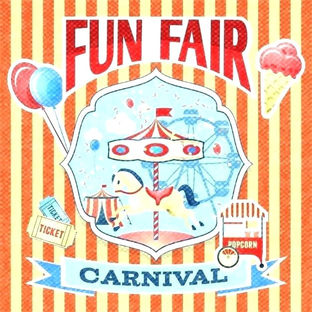 626x626 Carnival Party Poster Design Flyer Or Invitation Template Funfair