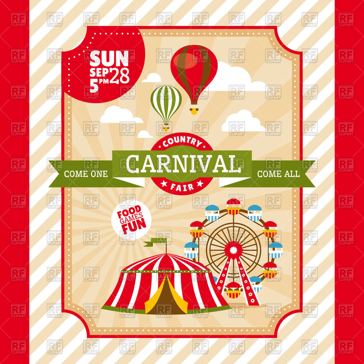 Carnival Vector at Vectorified.com | Collection of Carnival Vector free ...