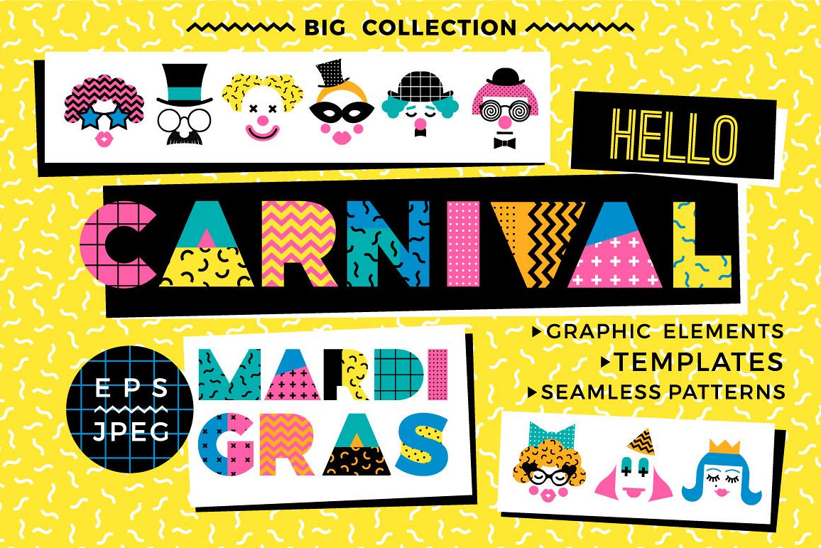 1156x771 Hello Carnival! Vector Collection