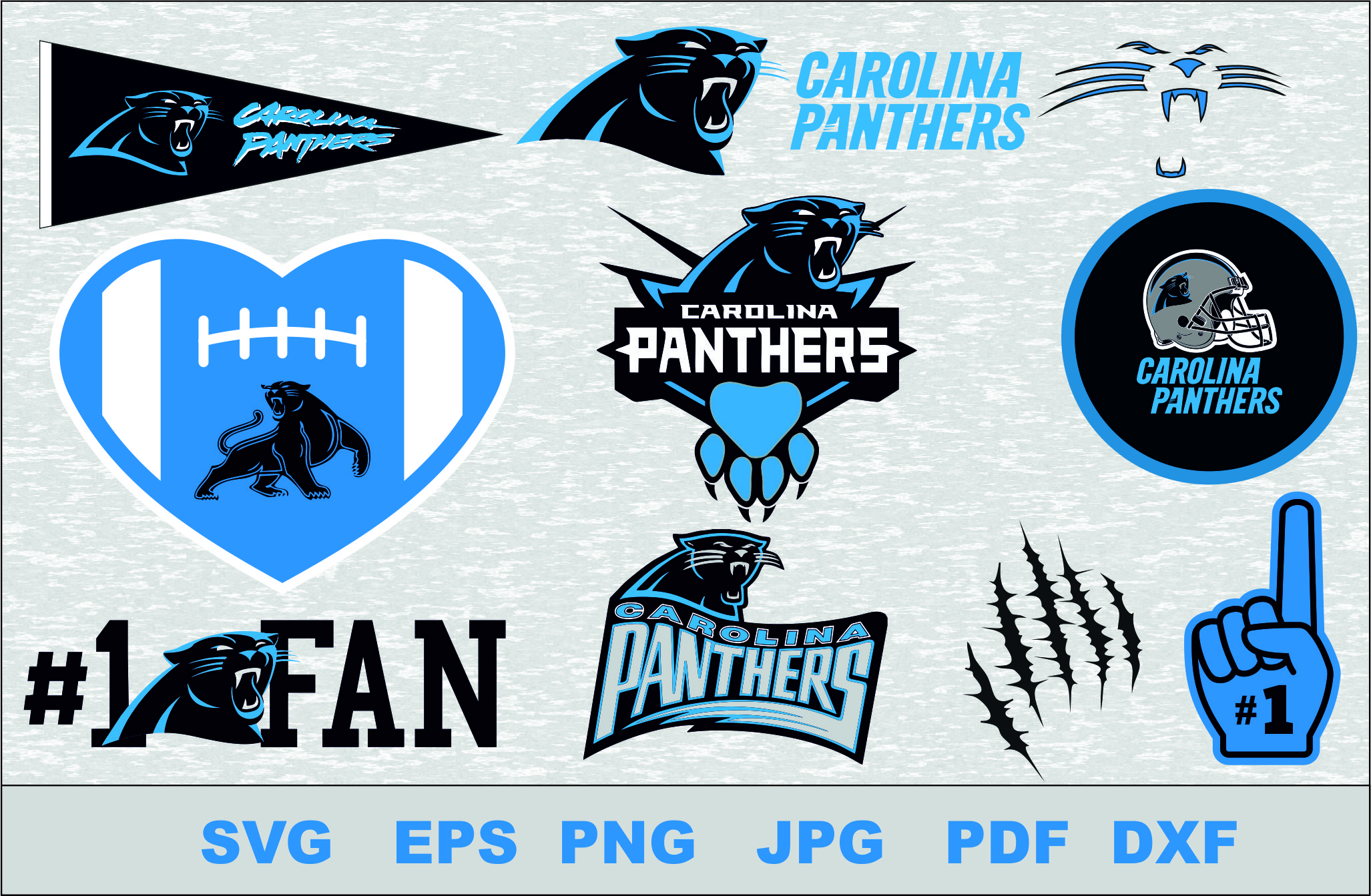 Carolina Panthers Helmet Clipart NFL SVG  Creative Design Maker –  Creativedesignmaker