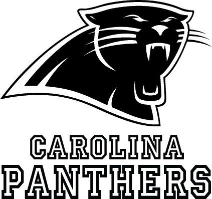 423x397 Carolina Panthers Football Logo Name Custom Vinyl
