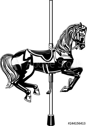 Download Carousel Horse Vector at Vectorified.com | Collection of ...