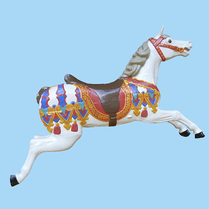 728x728 Royalty Free Photo White And Brown Horse Vector Art, Carousel