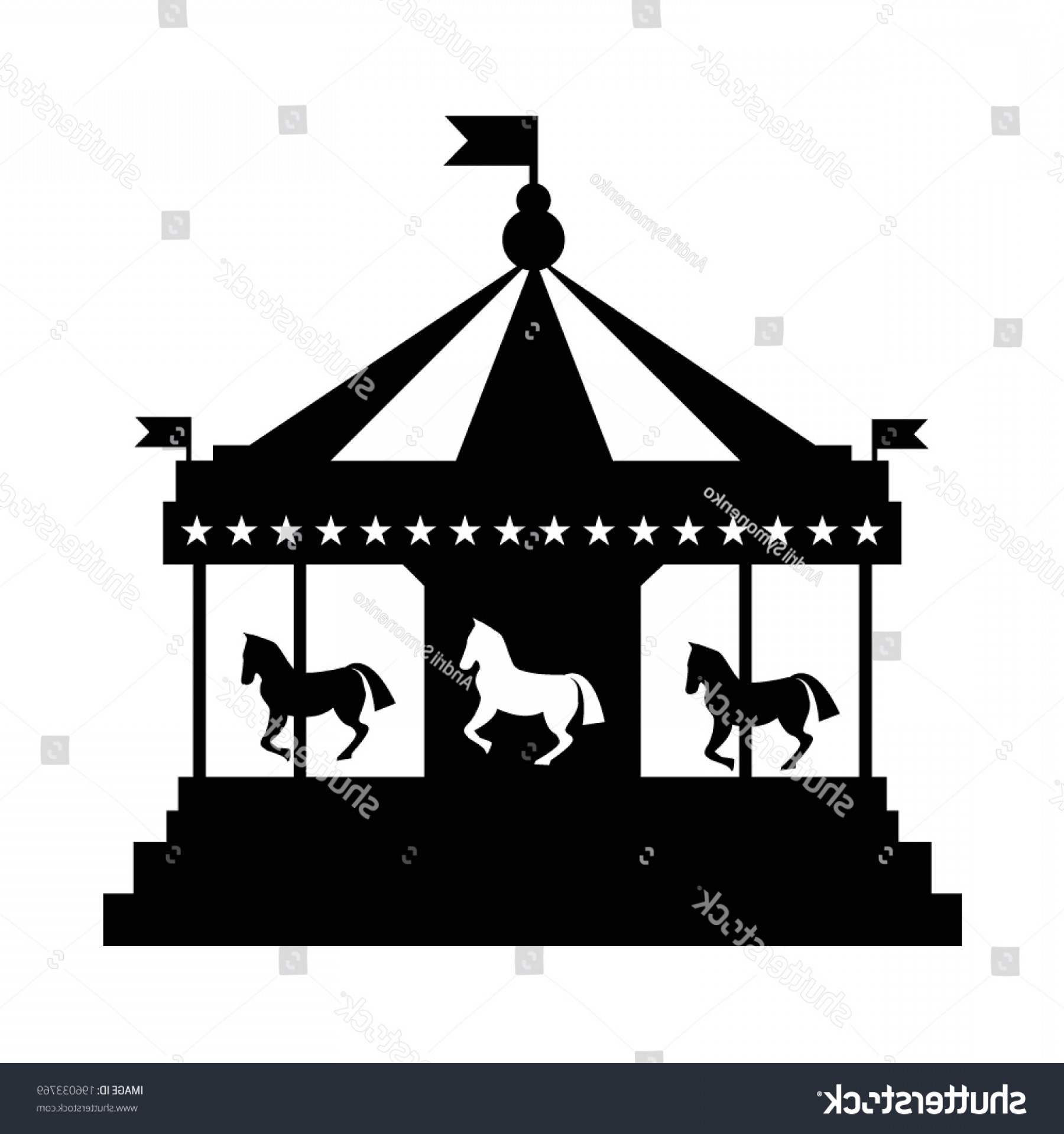 1800x1920 Vintage Merrygoround Carousel Vector Silhouette Soidergi