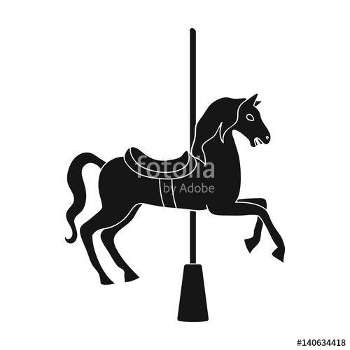 Carousel Silhouette Vector at Vectorified.com | Collection of Carousel ...