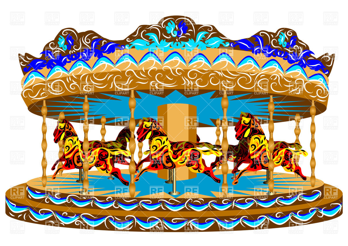 Carousel With Horses Vector Image Of Objects Arkela 1200x849 Carousel With Horses Vector Image Of Objects Arkela