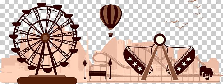 728x276 Amusement Park Silhouette Carousel Png, Clipart, Amusement Vector