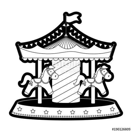 Carousel Vector Illustration Stock Image And Royalty Free Vector 500x500 Carousel Vector Illustration Stock Image And Royalty Free Vector