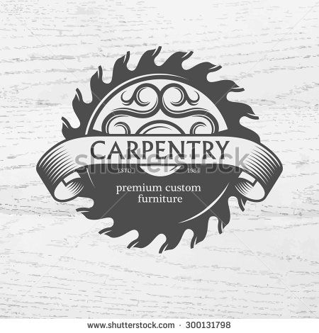 Carpenter Design Element In Vintage Style For Logo, Label, Badge 450x470 Carpenter Design Element In Vintage Style For Logo, Label, Badge