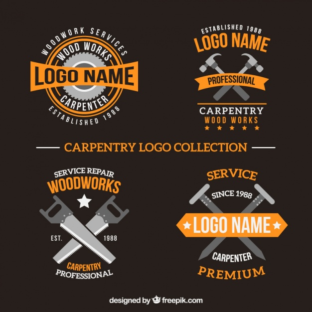 Pack Of Carpentry Logos Vector Free Download 626x626 Pack Of Carpentry Logos Vector Free Download