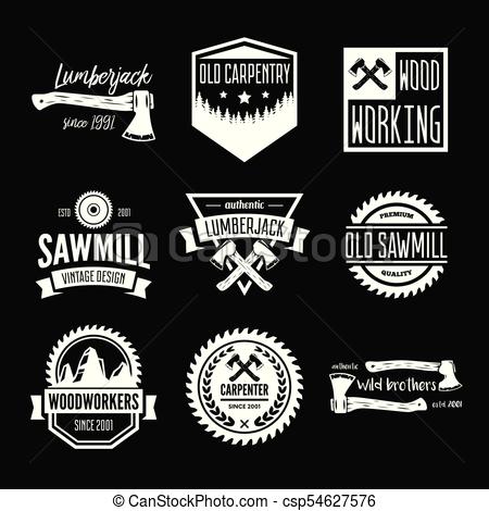 Set Of Vintage Carpentry, Woodwork And Mechanic Labels, Badges 450x470 Set Of Vintage Carpentry, Woodwork And Mechanic Labels, Badges