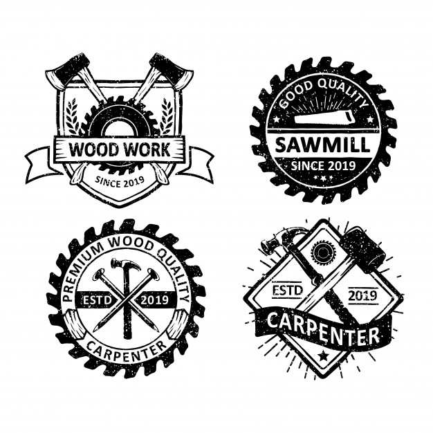Set Of Vintage Carpentry And Mechanic Labels, Emblems And Logo 626x626 Set Of Vintage Carpentry And Mechanic Labels, Emblems And Logo
