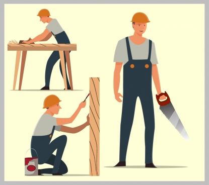 Carpenter Free Vector Download 415x368 Carpenter Free Vector Download