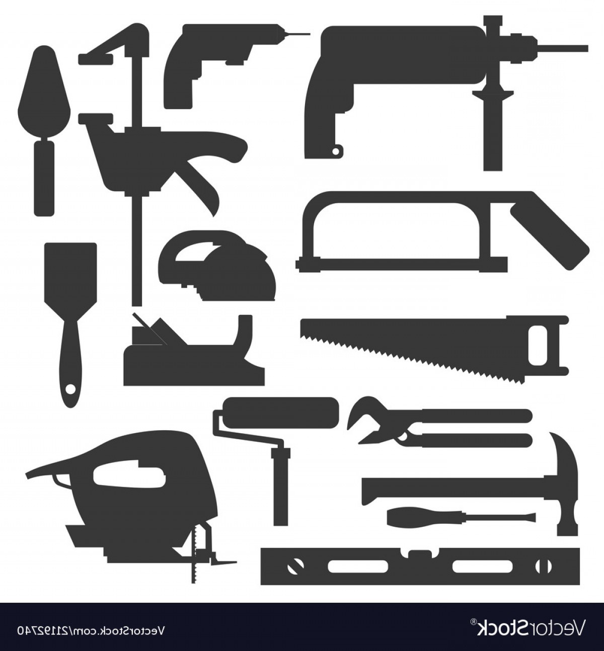 Construction Building Tools Silhouette Carpenter Vector Studiogrfx 1200x1294 Construction Building Tools Silhouette Carpenter Vector Studiogrfx