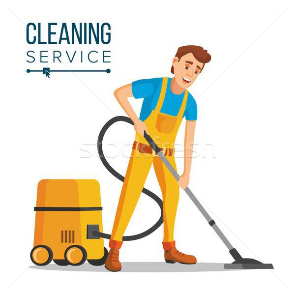 Office Cleaner Vector Work Wiping, Dusting, Vacuuming Floor 600x600 Office Cleaner Vector Work Wiping, Dusting, Vacuuming Floor