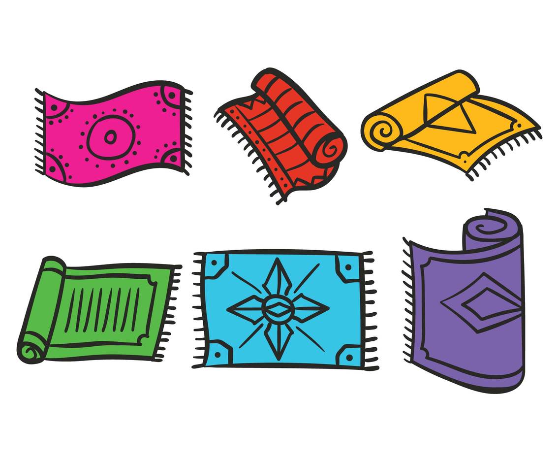 1136x936 Carpet Vector Set Vector Art Graphics