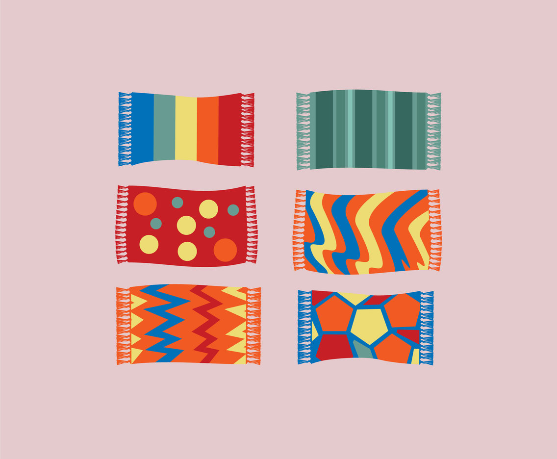 1136x936 Colorful Carpet Vector Vector Art Graphics