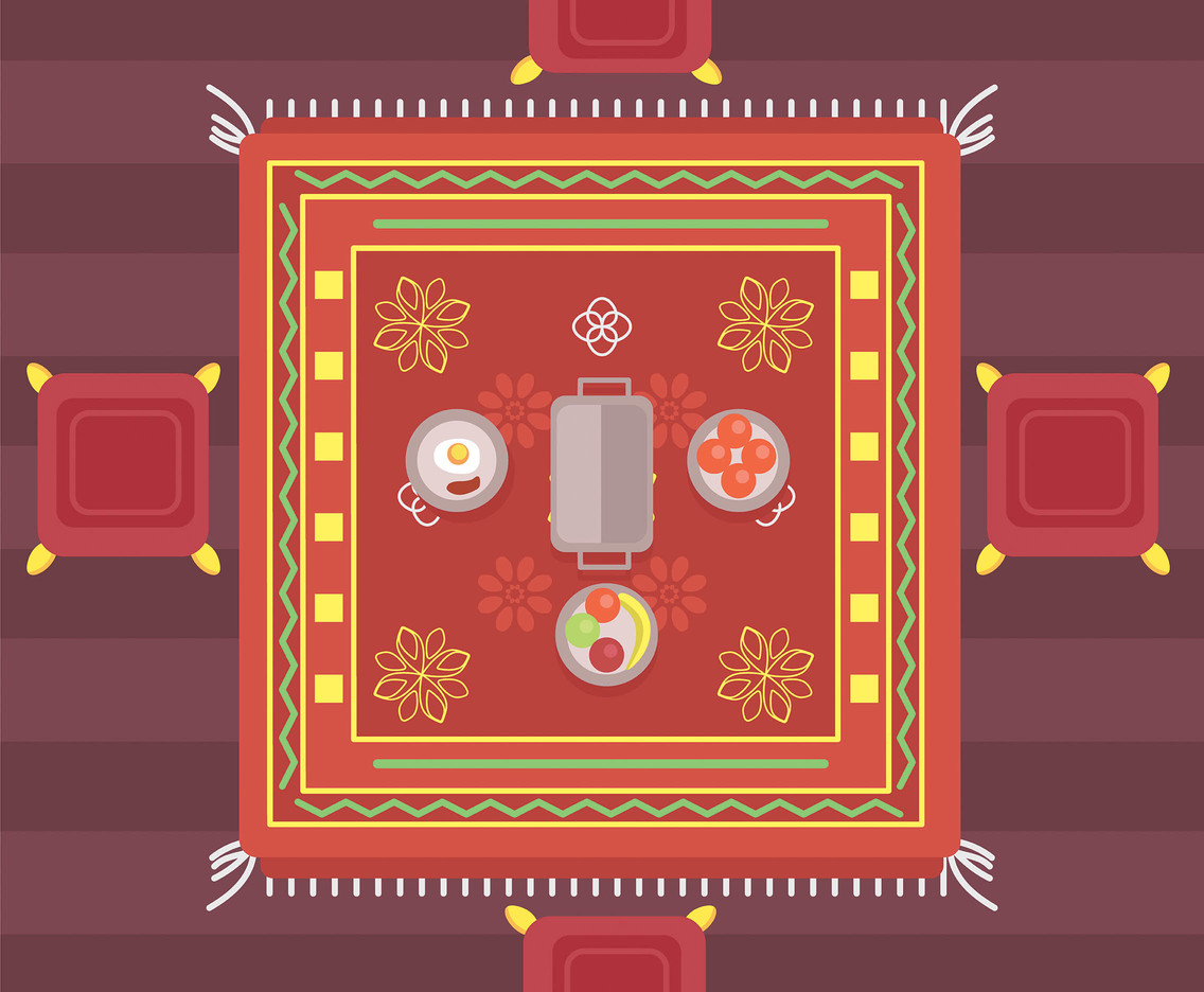 1136x936 Dining Room Carpet Vector Vector Art Graphics