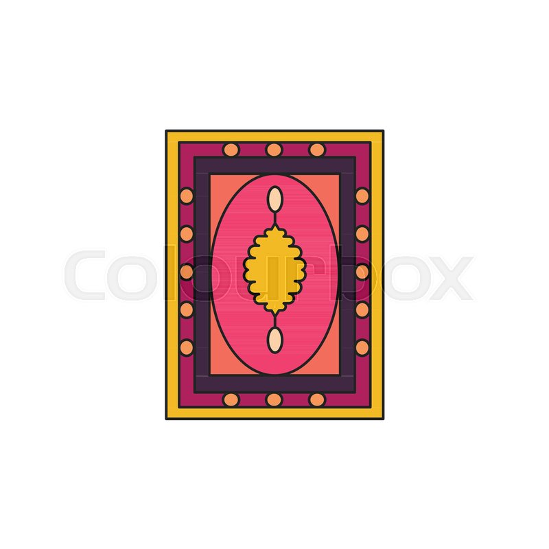 800x800 Turkish Carpet Icon Cartoon Turkish Stock Vector Colourbox
