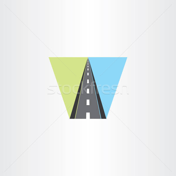 600x600 Carretera Vector Icono Logo Signo