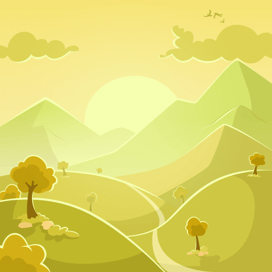 550x550 Vector Clipart Paisaje De Con Carretera