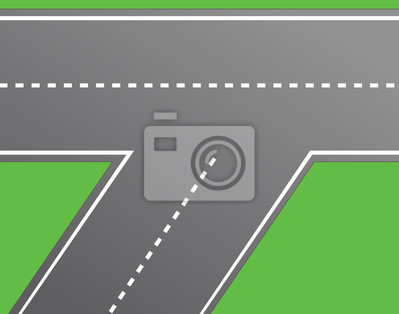 399x314 Calle De Empalme, Carretera Vector Pinturas Para La Pared