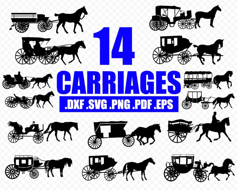 Carriages Silhouette Carriage Bundle For Etsy 794x635 Carriages Silhouette Carriage Bundle For Etsy