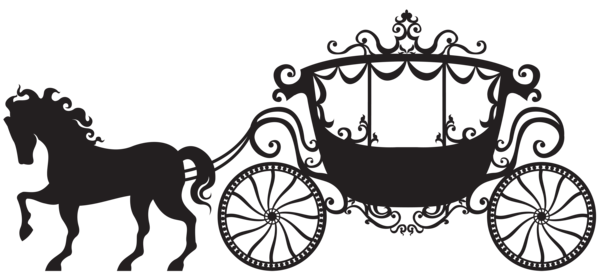 600x272 Collection Of 'horse And Carriage Silhouette' Download More Than