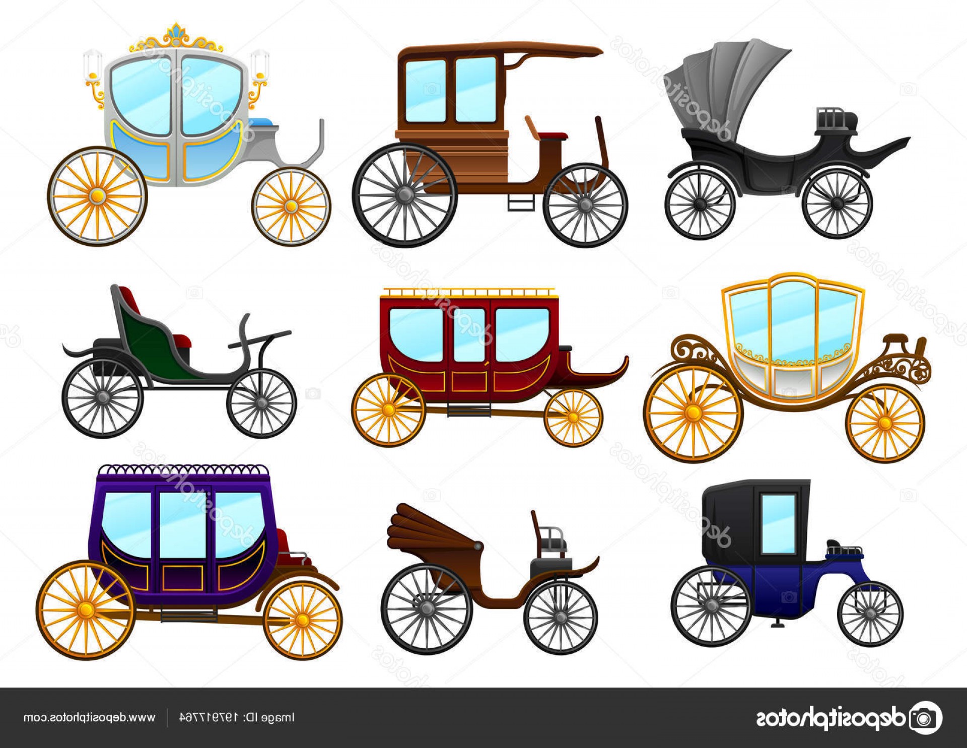 1920x1485 Horse And Carriage Vector Hoodamathrun