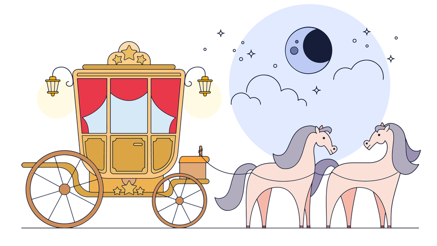 871x490 Carriage Vector