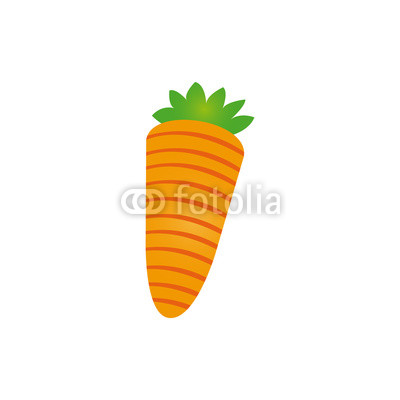 400x400 Colorful Silhouette Carrot Vegetable Food Vector Illustration Aerial