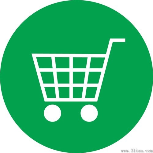 500x500 Green Shopping Cart Icon Vector Free Vector In Adobe Illustrator