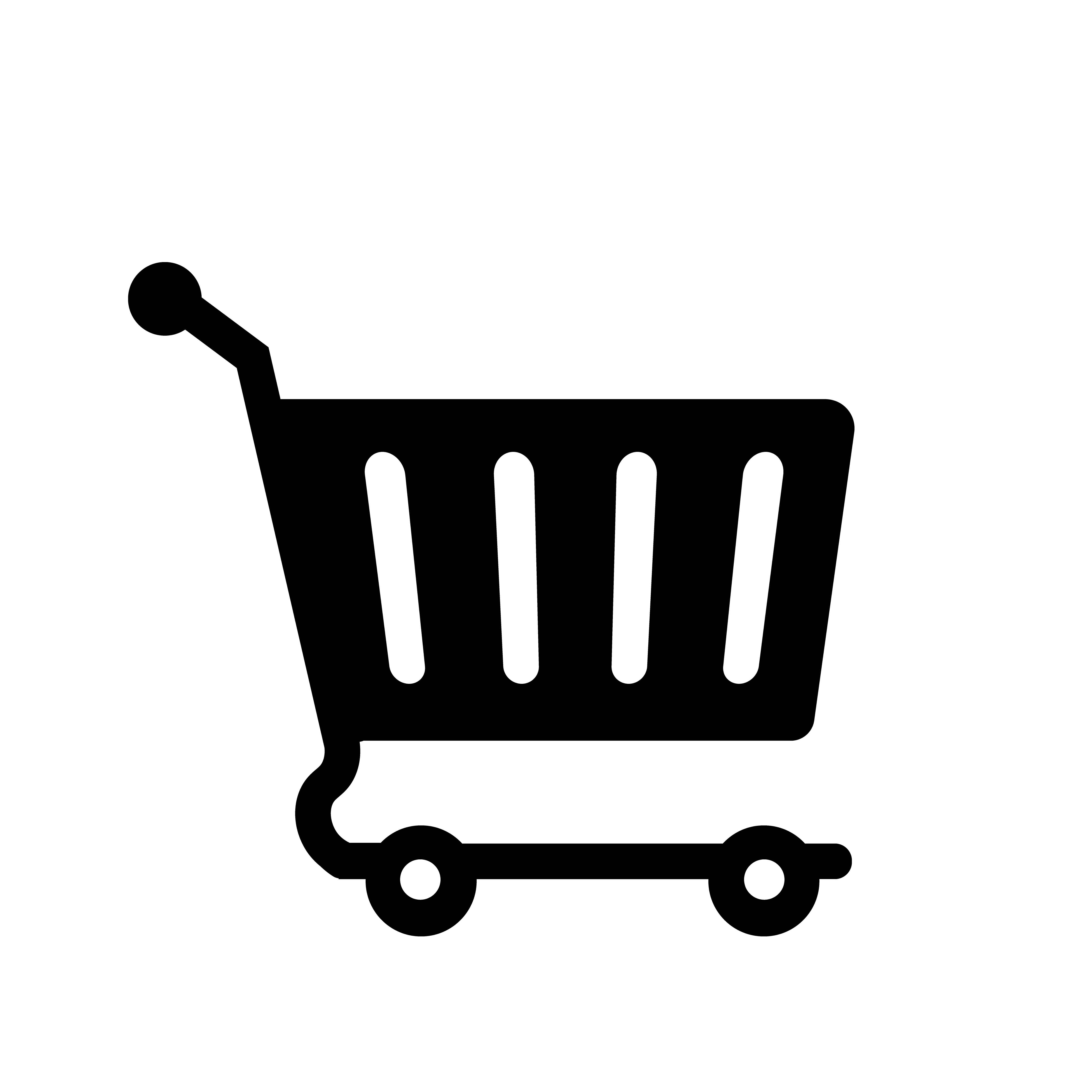 5000x5000 Online Cart Icon Vector