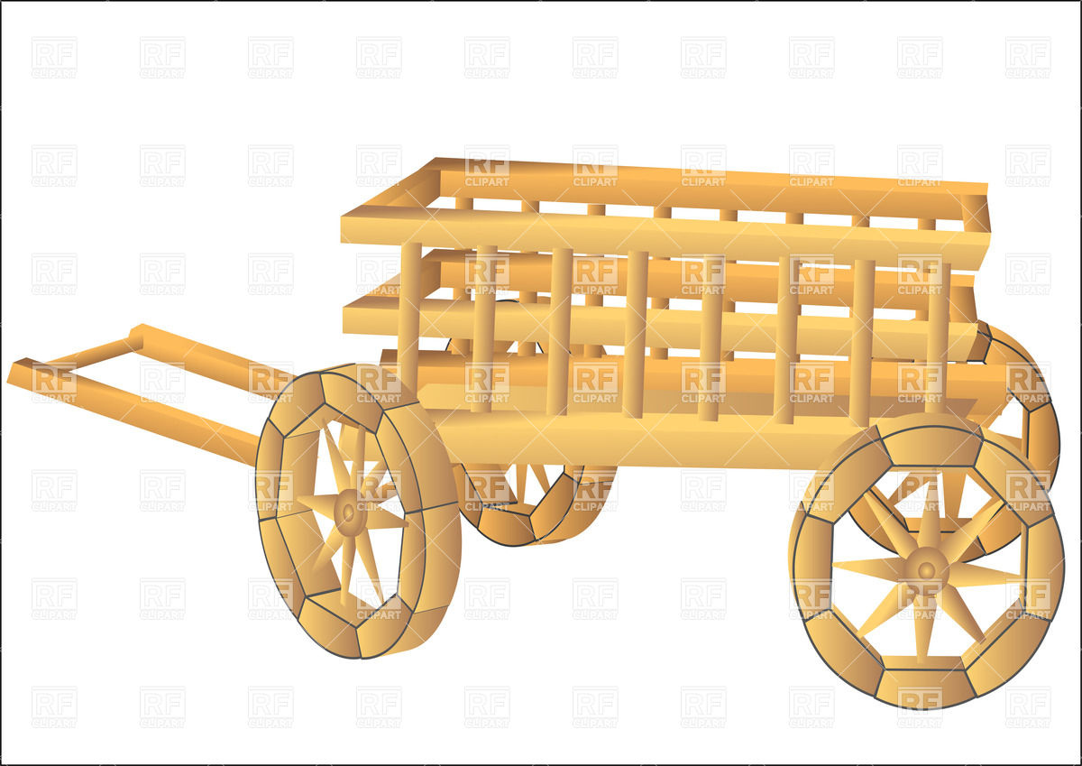 1200x849 Rustic Cart Vector Image Of Objects Arkela