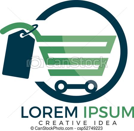 450x438 Shopping Cart Vector Logo Design On Line Shopping App Icon