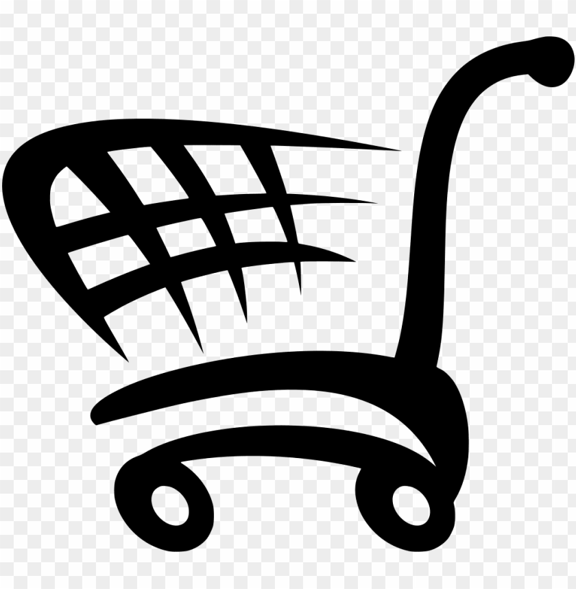 840x859 Trolley Vector Grocery Cart Royalty Free