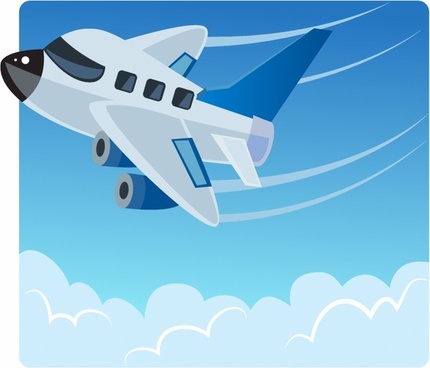 Airplane Free Vector Download 430x368 Airplane Free Vector Download