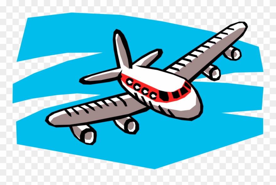 Aircraft In Flight Vector Image Illustration 880x590 Aircraft In Flight Vector Image Illustration