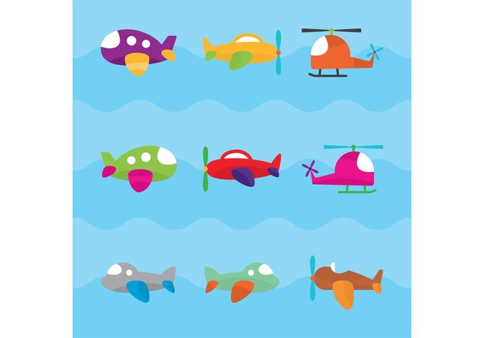 Cute Airplane Vectors 700x490 Cute Airplane Vectors