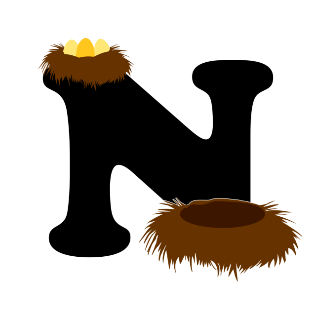 English Alphabet With Picture Letter N, English Letter, Cartoon 640x640 English Alphabet With Picture Letter N, English Letter, Cartoon