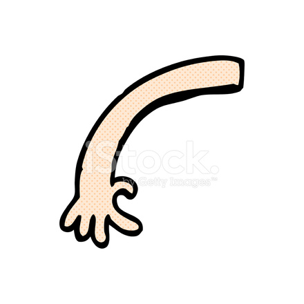 440x440 Comic Cartoon Arm Stock Vector